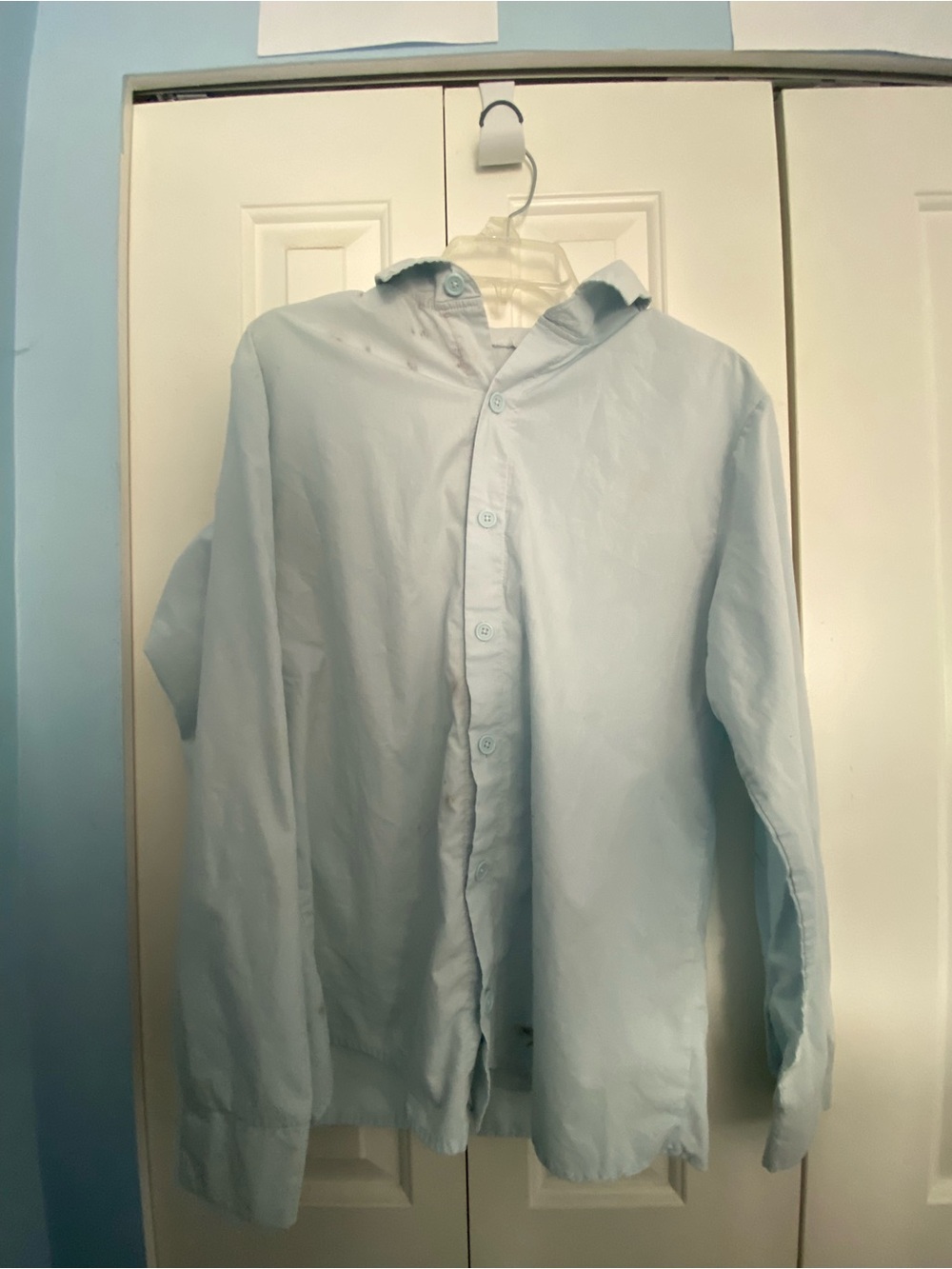 Light Blue Men's Button-Down Shirt